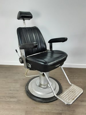 Lot 584 - BARBERS CHAIR