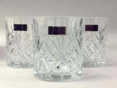 Lot 616 - MARQUIS BY WATERFORD SET OF FOUR CRYSTAL GLASS TUMBLERS