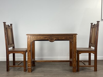 Lot 593 - PITCH PINE ECCLESIASTICAL TABLE