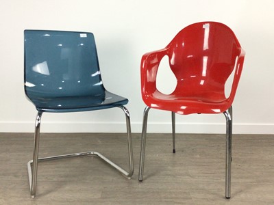 Lot 596 - IKEA TOBIAS CANTILEVER CHAIR