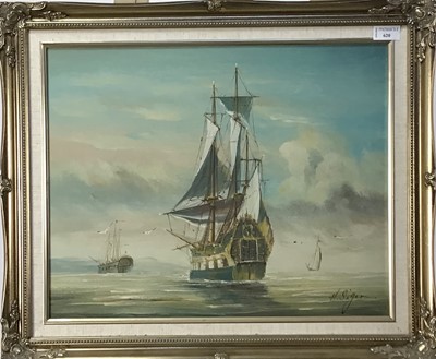 Lot 620 - MARITIME SCENE MIXED MEDIA