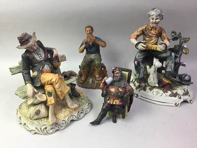 Lot 1 - GROUP OF CERAMIC FIGURES