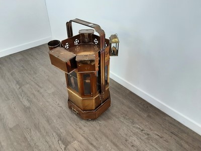 Lot 108 - CHINESE BRASS FOOD WARMER