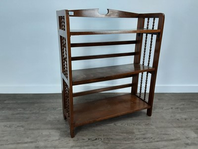 Lot 124 - BEECH FOLDING DISPLAY STAND