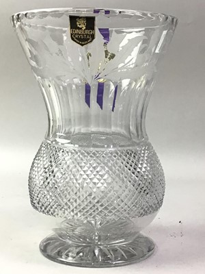 Lot 229 - EDINBURGH CRYSTAL CUT GLASS VASE