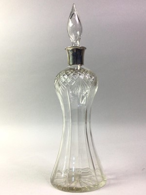 Lot 236 - CRYSTAL SILVER COLLARD DECANTER