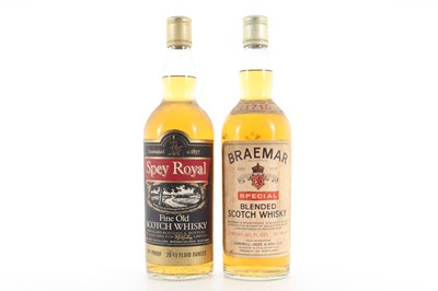 Lot 71 - BRAEMAR SPECIAL CAMPBELL HOPE & KING LTD AND SPEY ROYAL FINE OLD
