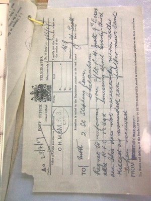 Lot 531 - WWI VICTORY MEDAL AND ARCHIVE, SECOND LIEUTENANT LEWES WOODHAM MOTT