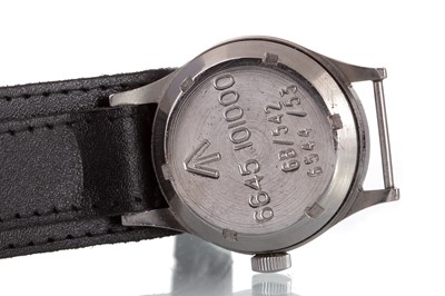 Lot 855 - OMEGA STAINLESS STEEL MANUAL WIND MILITARY WATCH