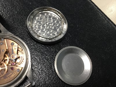 Lot 855 - OMEGA STAINLESS STEEL MANUAL WIND MILITARY WATCH