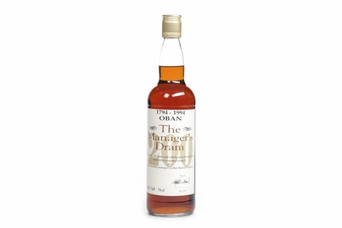 Lot 1126 - OBAN 'THE MANAGER'S DRAM' 200th ANNIVERSARY...