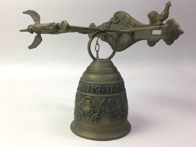 Lot 269 - MONASTRY STYLE BRASS BELL