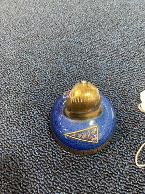 Lot 118 - CARLTON WARE, 'TUTANKHAMUN' EGYPTIAN REVIVAL LIDDED VASE