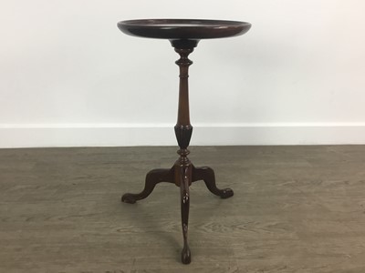 Lot 184 - GROUP OF SIX MAHOGANY WINE TABLES