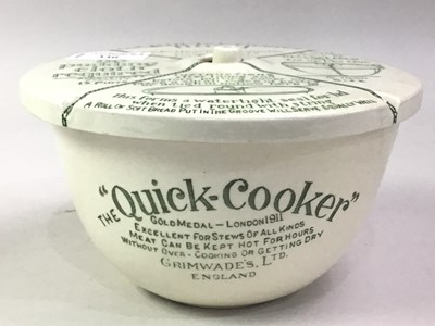 Lot 330 - CERAMIC 'QUICK COOKER' CIRCULAR BOWL