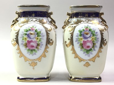 Lot 274 - PAIR OF NORITAKE VASES