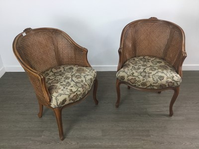 Lot 275 - PAIR OF FRENCH STYLE PARLOUR CHAIRS