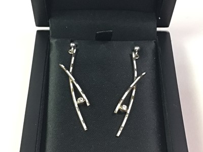 Lot 286 - SHEILA FLEET SILVER EARRINGS