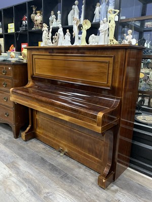 Lot 343 - ROSEWOOD UPRIGHT PIANO