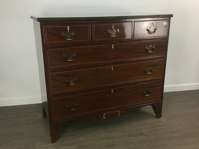 Lot 345 - MAHOGANY CHEST OF DRAWERS