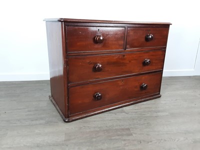 Lot 147 - VICTORIAN MAHOGANY CHEST