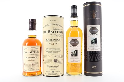 Lot 49 - BALVENIE 12 YEAR OLD DOUBLEWOOD 75CL AND GLENGOYNE 10 YEAR OLD