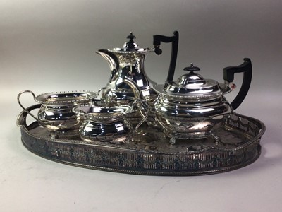 Lot 364 - SILVER PLATED FOUR PIECE TEA AND COFFEE SERVICE