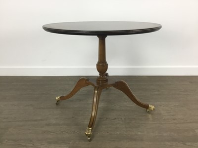 Lot 353 - TWO REPRODUCTION MAHOGANY CIRCULAR OCCASIONAL TABLES