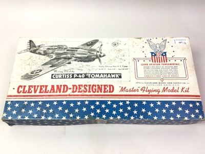 Lot 407 - CLEVELAND DESIGNED CURTIS P-40 TOMAHAWK AEROPLANE KIT