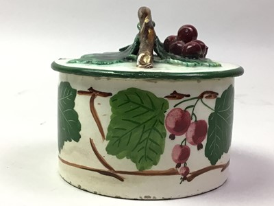 Lot 414 - REDCURRENT POTTERY JAM DISH AND COVER