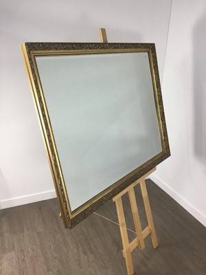 Lot 394 - GILT FRAMED WALL MIRROR