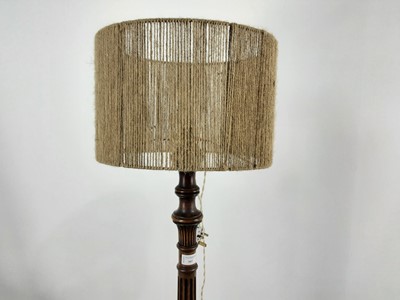 Lot 397 - MAHOGANY STANDARD LAMP