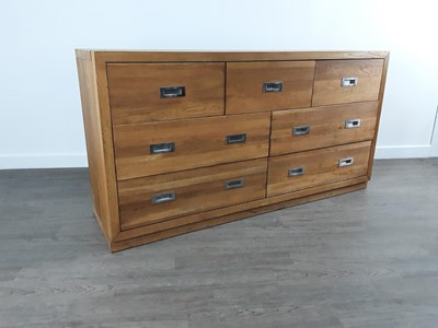 Lot 393 - MODERN OAK CHEST OF DRAWERS