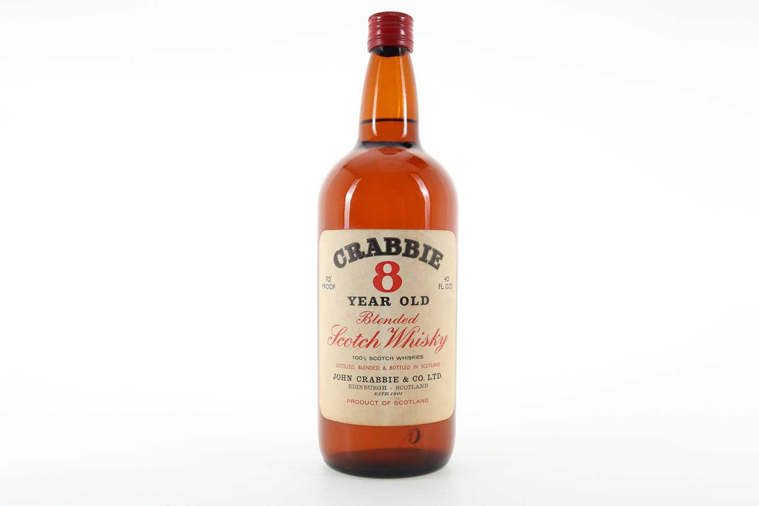 Lot 84 - CRABBIE 8 YEAR OLD 40 FL OZ
