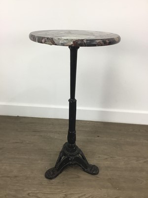 Lot 1302 - MARBLE WINE TABLE