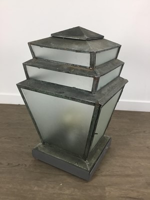 Lot 522 - ART DECO CONVERTED TABLE LAMP