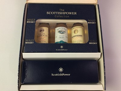 Lot 562 - TWO SCOTTISH POWER WHISKY MINIATURE GIFT SETS