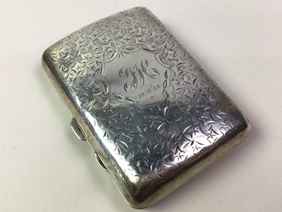 Lot 581 - TWO SILVER VESTA CARD CASES