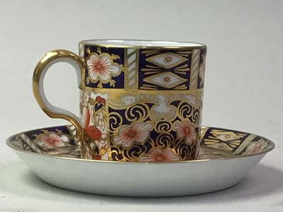 Lot 547 - ROYAL CROWN DERBY COFFEE CUP AND SAUCER