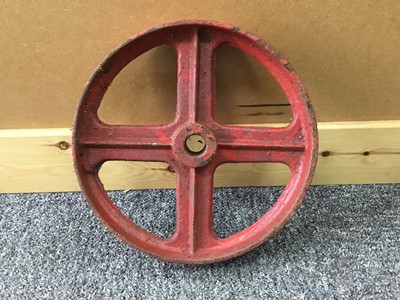 Lot 528 - COLLECTION OF CAST IRON WHEELS