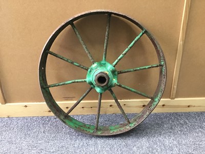 Lot 531 - FOUR CAST IRON WHEELS