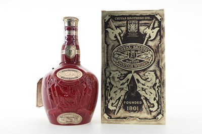 Lot 97 - CHIVAS ROYAL SALUTE 21 YEAR OLD RUBY DECANTER 75CL