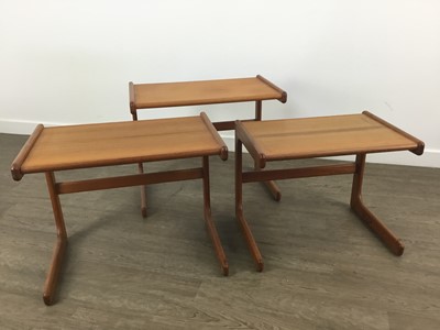 Lot 129 - ATTRIBUTED TO SALIN NYBORG MÖBLER (DANISH),  TEAK NEST OF THREE TABLES