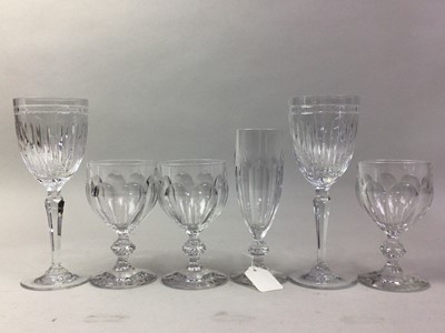 Lot 593 - SET OF SIX MARQUIS, WATERFORD CRYSTAL WINE GLASSES