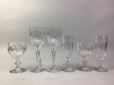 Lot 593 - SET OF SIX MARQUIS, WATERFORD CRYSTAL WINE GLASSES