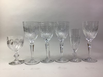 Lot 593 - SET OF SIX MARQUIS, WATERFORD CRYSTAL WINE GLASSES