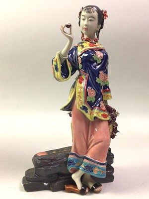 Lot 656 - CHINESE CERAMIC FIGURE