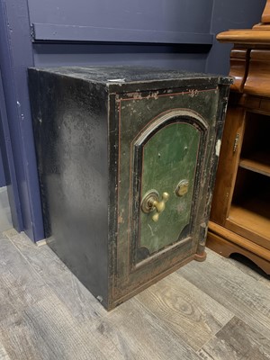 Lot 696 - CAST IRON SAFE