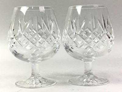 Lot 697 - PAIR OF EDINBURGH CRYSTAL BRANDY GLASSES