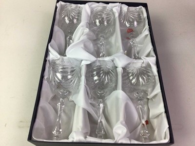 Lot 6 - CUT GLASS CLARET JUG